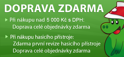 Doprava a první revize hasících přístrojů zdarma